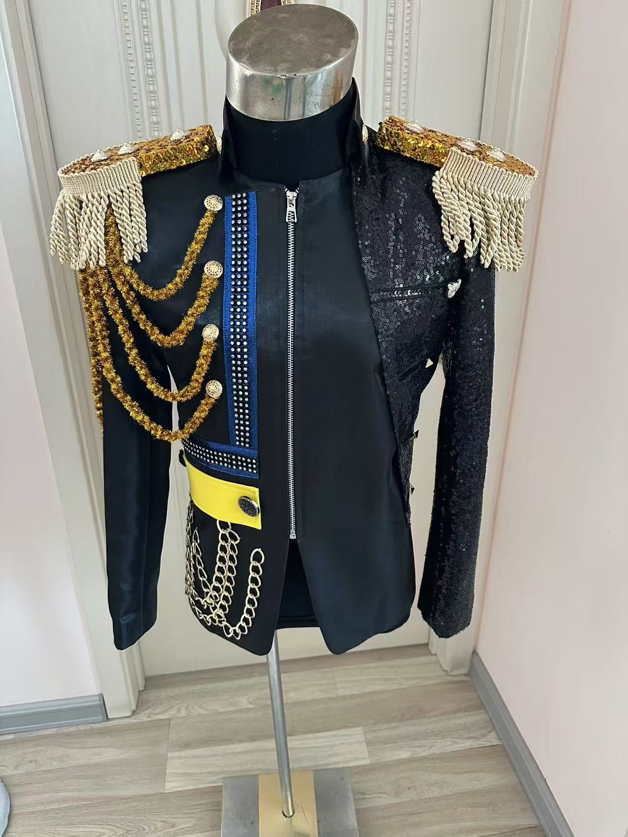 Men Formal Party Wear Dress - Новая мужская королевская куртка с кисточками