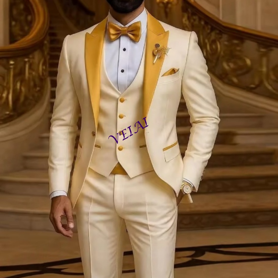 Men'S Formal Attire - Мужской костюм цвета слоновой кости по