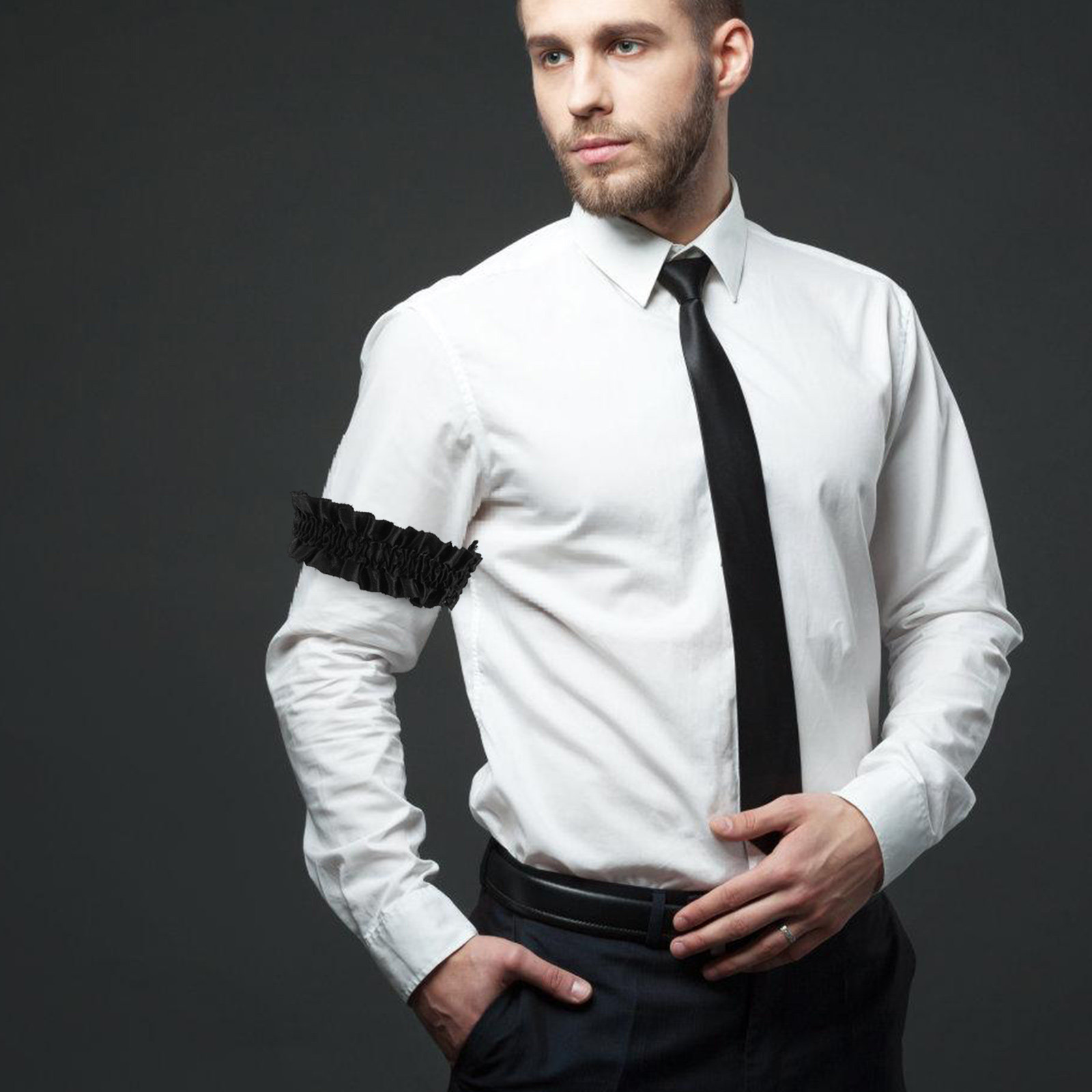 Formal Upper Wear Men - 3 пары атласных эластичных подвязок для