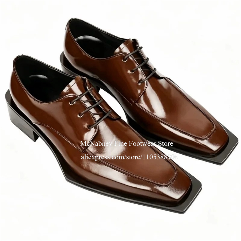 Кожаные туфли-оксфорды на шнур – обзор и цена Men Formal Party Wear Dress